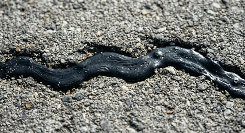 Crack filling on a long Eagle Point driveway — preventive care that pays off
